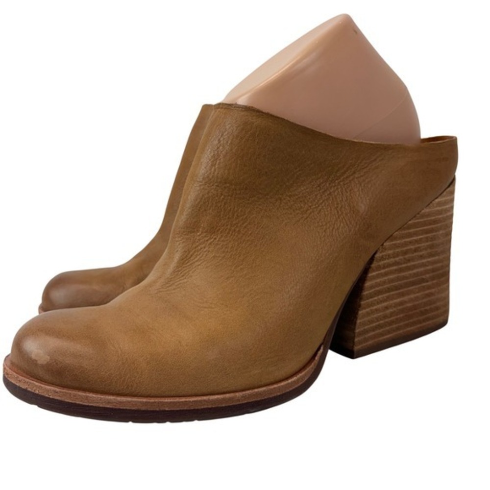 Kork-Ease Challis Mule Womens 10 Brown Leather Chunky Heel Slip On‎ Shoes